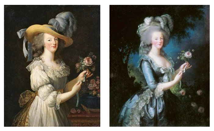Élisabeth Louise Vigée Le Brun: Marie Antoinette en robe en chemise (Marie Antoinette ingruhában), 1783, olaj, vászon, 89,8 × 72 cm, Hessische Hausstiftung, Kronberg Forrás: Wikimedia Commons